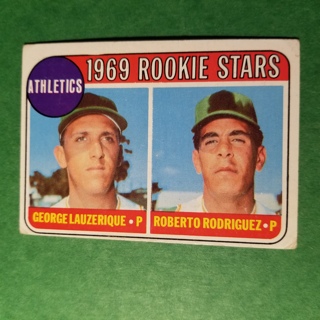 1969 - TOPPS BASEBALL CARD NO. 358 - 1969 ROOKIE STARS - A'S