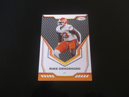 2024 SAGE High Series    Ruke Orhorhoro  card  #  39  Clemson Tigers