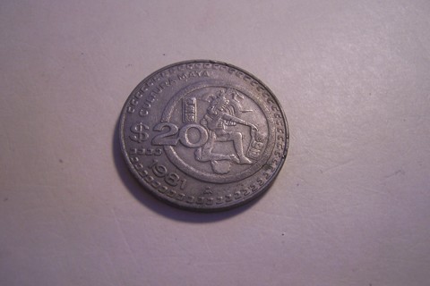 Mexico - 1981 - 20 Pesos Coin - Maya Culture, Mexican Eagle