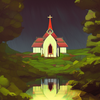 Listia Digital Collectible: Church With Lovely Reflection