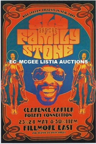 SLY AND THE FAMILY STONE POSTCARD SIZE CLASSIC ROCK POSTER 