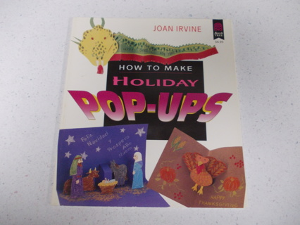 How to Make Holiday POP-UP Cards Paperback Book by Joan Irvine