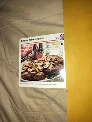 Recipe Card for Eddie's Almond Patties