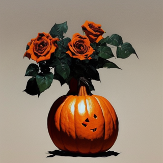 Listia Digital Collectible: Pumpkin & Roses