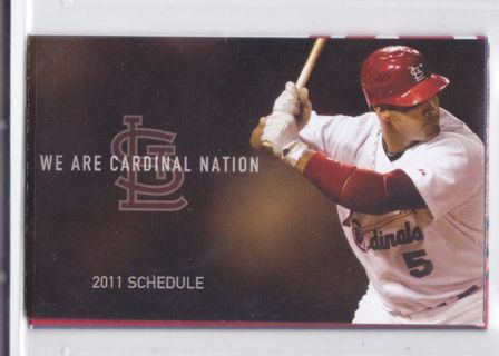 2011 St. Louis Cardinals Pocket Schedule