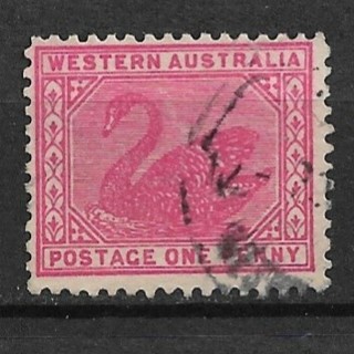 1905 Western Australia Sc90 1p Swan used