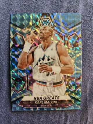 2023-24 Panini Mosaic Reactive Blue Karl Malone