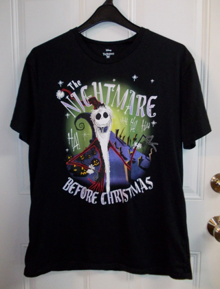 Disney Tim Burton's THE NIGHTMARE BEFORE CHRISTMAS T-Shirt Tee Adult Size XL