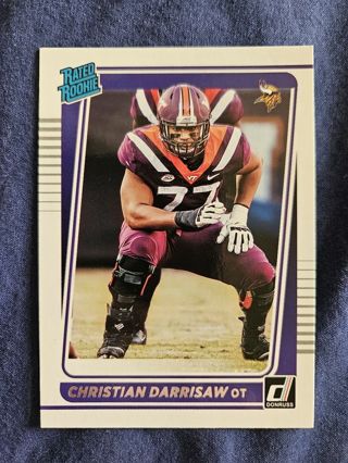 2021 Donruss Rated Rookie Christian Darrisaw