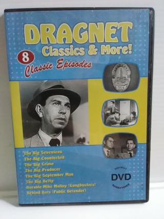 Dragnet TV --8 Classic Episodes DVD 