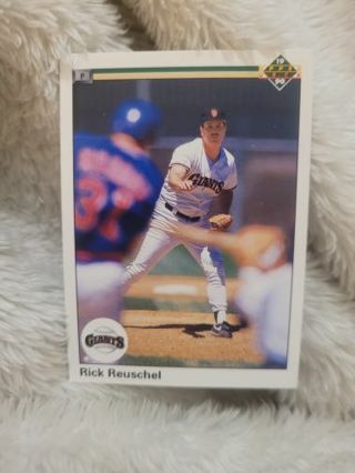 RICK REUSCHEL SPORTS CARD PLUS 2 MYSTERY CARDS