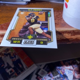 2023 panini score a.t.Perry football card 