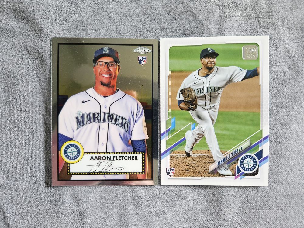 Free: Two Aaron Fletcher Rookie Cards