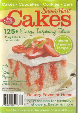 Soft Covered Recipe Book: Betty Crocker: Cakes