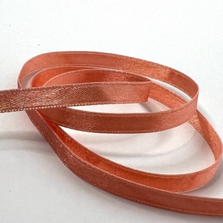 Peach Satin 1/4” Wide Ribbon 