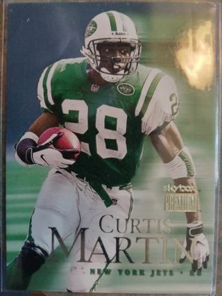 1999 SKYBOX PREMIUM CURTIS MARTIN NEW YORK JETS FOOTBALL CARD# 206