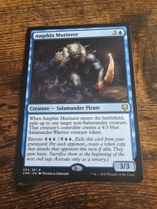 Magic the gathering mtg Amphin Mutineer rare card Commander Legends