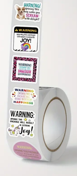 100 Warning... Stickers