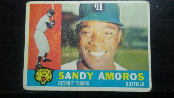 1960 TOPPS SANDY AMOROS DETROIT TIGERS BASEBALL CARD# 531