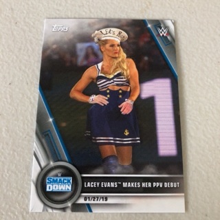 2020 Topps WWE Women's Division - [Base] #9 SmackDown - Lacey Evans Makes Her PPV Debut