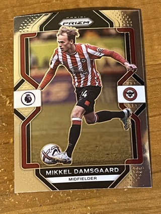 2022-23 Panini PRIZM Premier League Soccer Base Card - MIKKEL DAMSGAARD #34