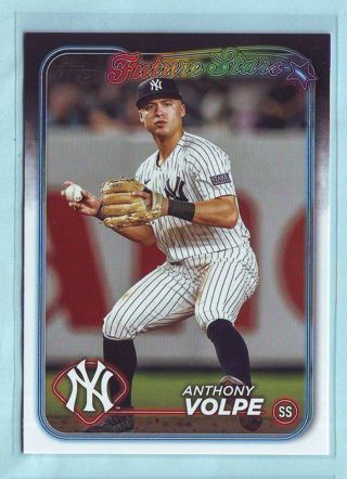 2024 Topps Anthony Volpe FUTURE STARS Baseball Card # 180 Yankees