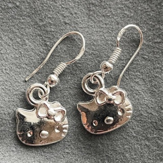 .925 silver Sanrio Hello Kitty earrings with bag