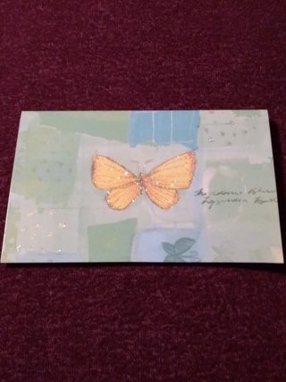 Crystalline Butterfly Notecard 