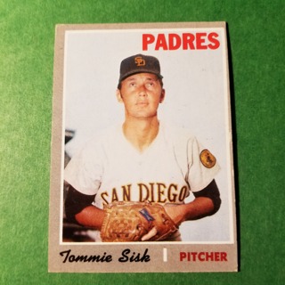 1970 - TOPPS BASEBALL CARD NO. 374 - TOMMIE SISK - PADRES