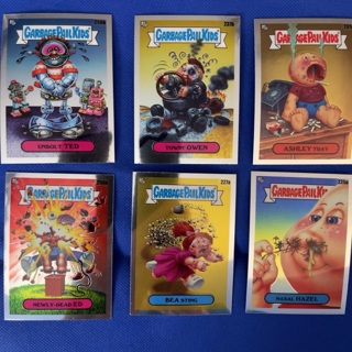 (6) lot Garbage Pail Kids chromes