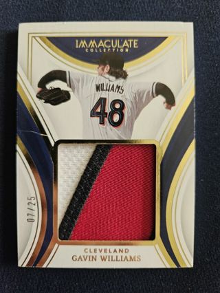 2023 Panini Immaculate Collection Massive Memorabilia Gavin Williams