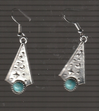 SP Artificial Turquoise Tree Earrings (PLEASE READ DESCRIPTION)