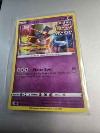 Pokemon Deoxys holo rare card 120/264