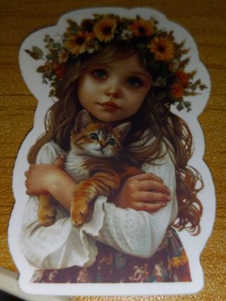 Girl Cute one vinyl sticker no refunds regular mail only Very nice