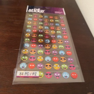 Sticko happy face stickers 