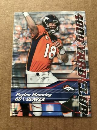 2014 TOPPS 4000 YARD CLUB INSERT DENVER BRONCOS #3 PEYTON MANNING