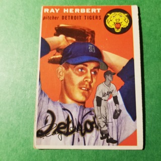 1954 - TOPPS BASEBALL CARD NO. 190 - RAY HERBERT - TIGERS