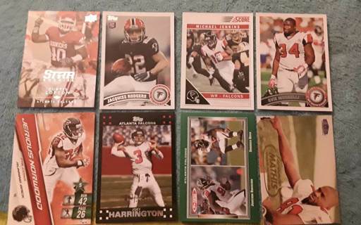 8 card Atlanta Falcons lot