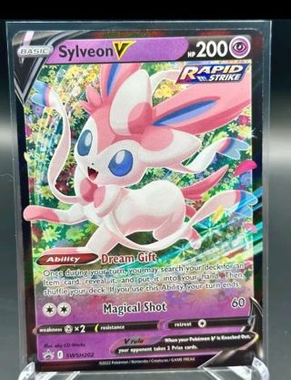 NM Ultra Rare Sylveon V Pokemon card TCG