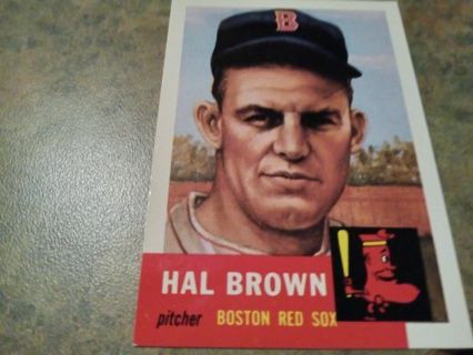 1953 TOPPS ARCHIVES HAL BROWN BOSTON RED SOX BASEBALL CARD# 184