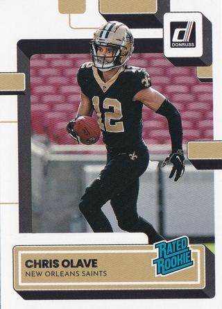 2022 Chris Olave Donruss Rated Rookie Saints Mint RC