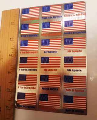 18 Flag Stickers