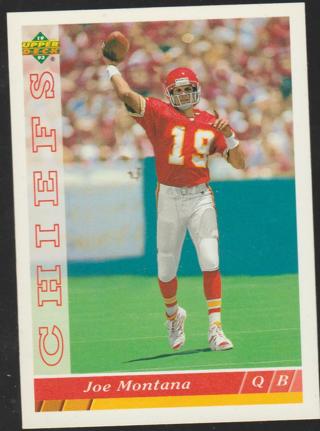 1993 Upper Deck Joe Montana Kansas City Chiefs #460