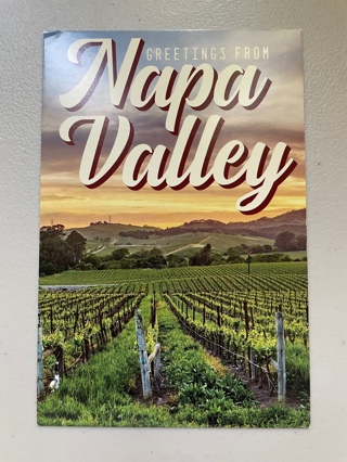 Greetings From Napa Valley Postcard