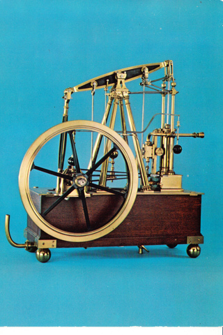 Vintage Postcard Beam-Type Engine