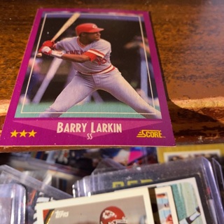 1988 score barry Larkin baseball card 