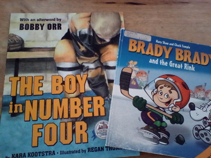 2 Softcover Hockey Story Books: GUC