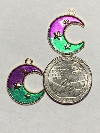 CELESTIAL CHARMS~#5~PURPLE~SET OF 2~FREE SHIPPING!