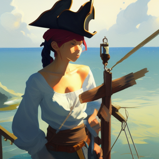 Listia Digital Collectible: Pirate Lady Ready To Sail