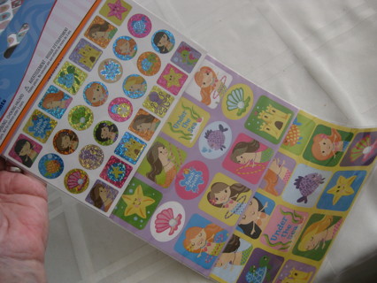 Summer fun stickers, 3 sheets, 84 pcs. total. NIP